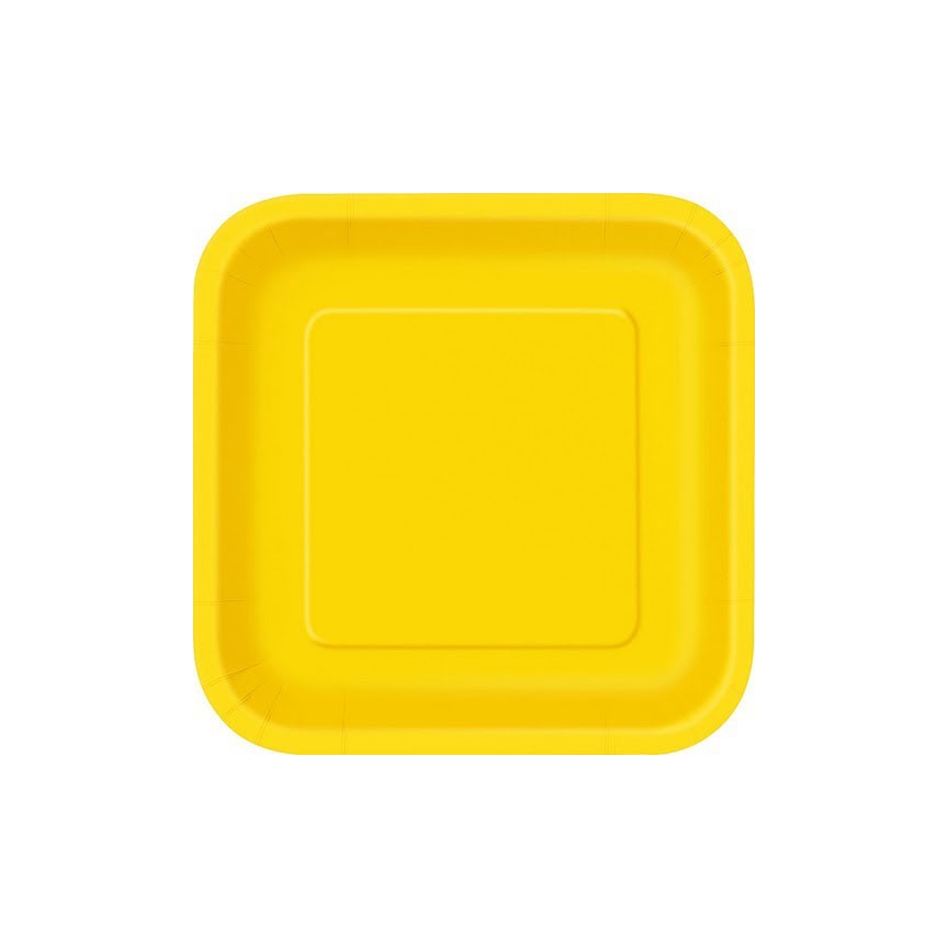 16 Yellow Small Plates