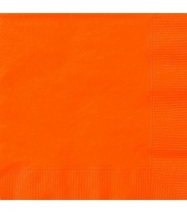 20 Orange Lunch Napkins