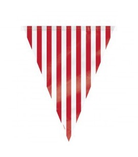 Red Stripe Flag Banner