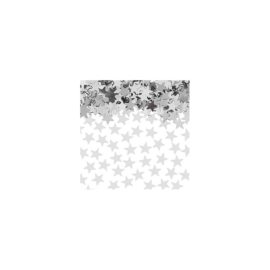 Silver Star Confetti