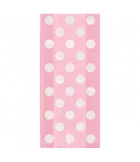 20 Pink Polka Dots Cello Bags