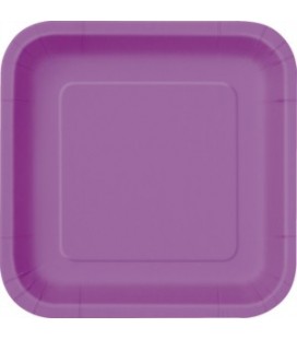 16 Petites Assiettes Mauve