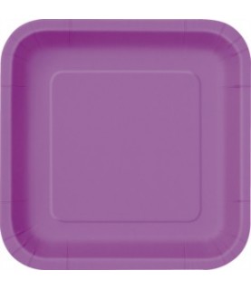 16 Petites Assiettes Mauve