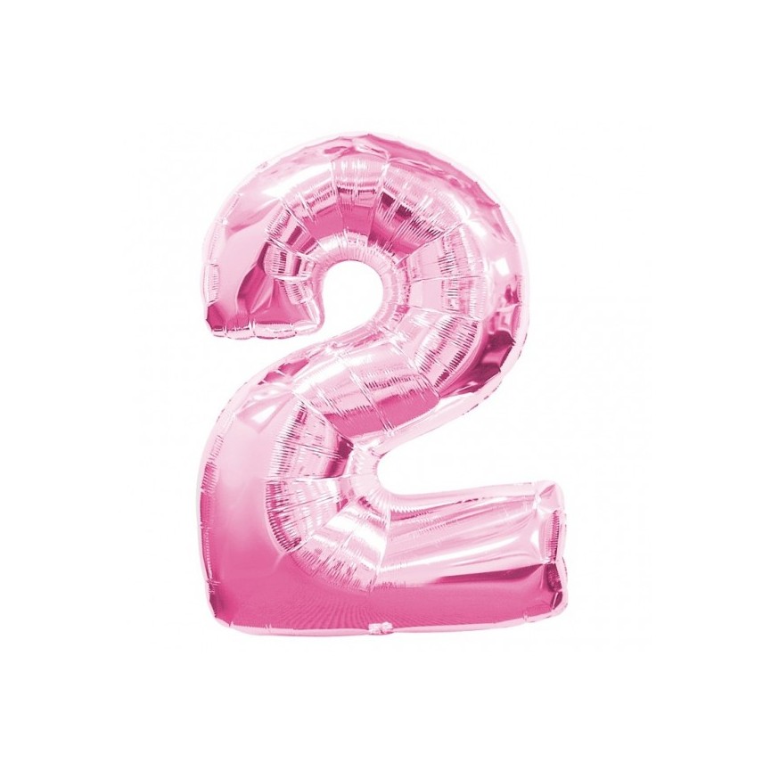 Pink Mylar Ballon Number 2