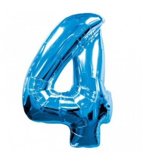 Blue Mylar Ballon Number 4