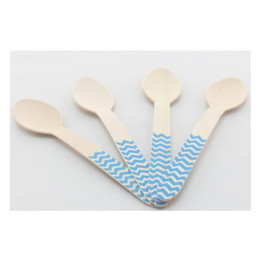 Blue Chevron Spoons