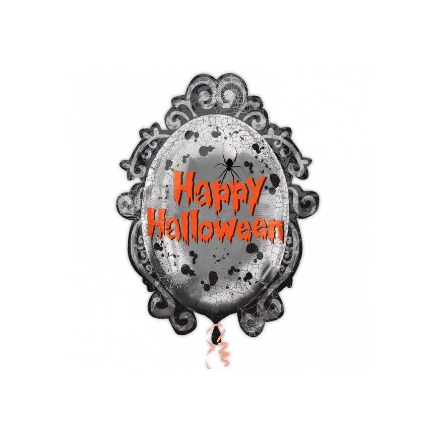 Ballon Mylar Cadre Miroir Happy Halloween