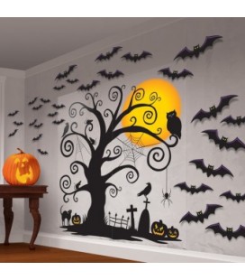 Cemetery Wall Scene