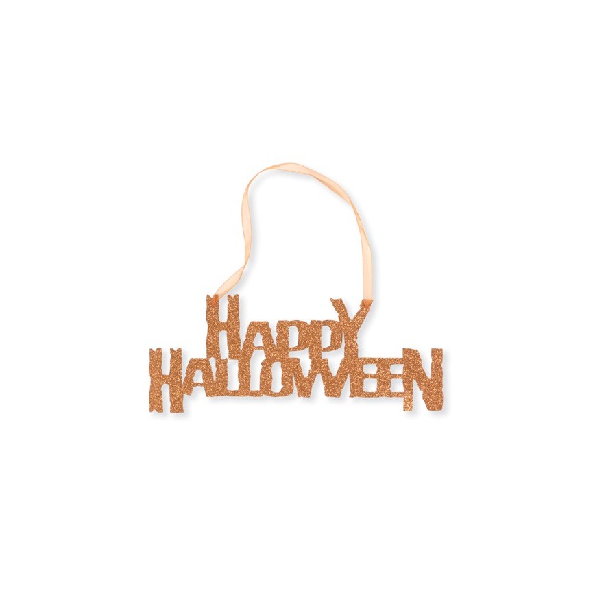 Happy Halloween Glitter Sign