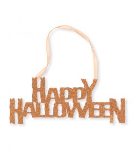 Happy Halloween Glitter Sign