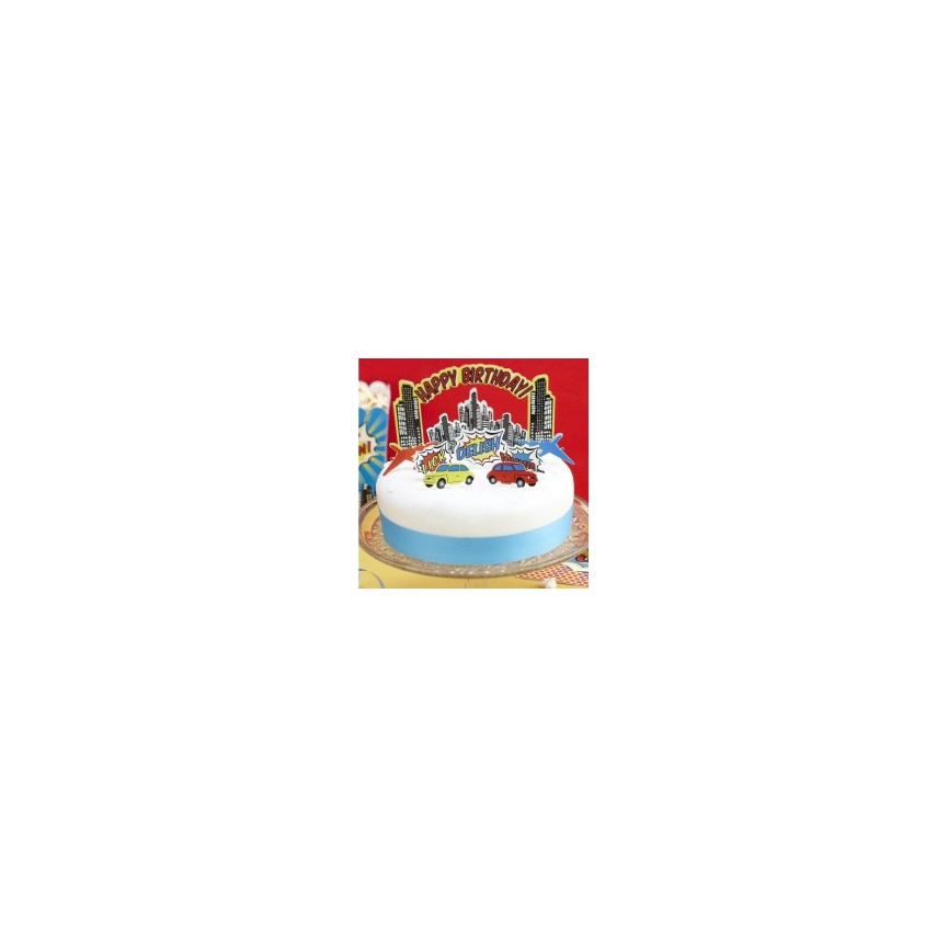 Super Heros Party Cake Decorating Kit