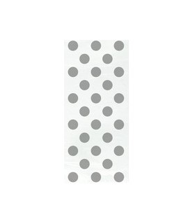 20 Silver Polka Dots Cello Bags