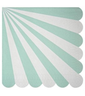 20 Grandes Serviettes Aqua Meri Meri