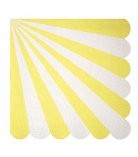 20 Yellow Meri Meri Lunch Napkins
