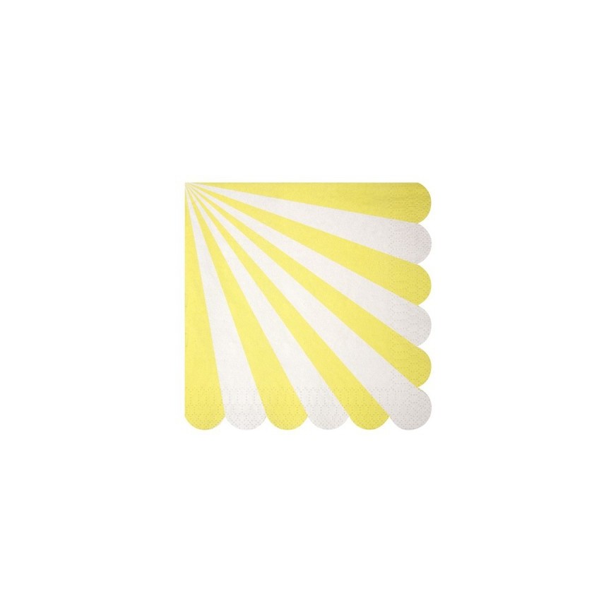 20 Yellow Meri Meri Lunch Napkins