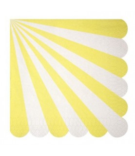 20 Yellow Meri Meri Lunch Napkins