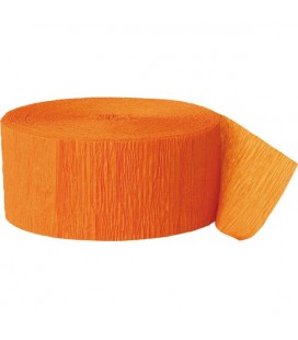 Orange Crepe Streamer