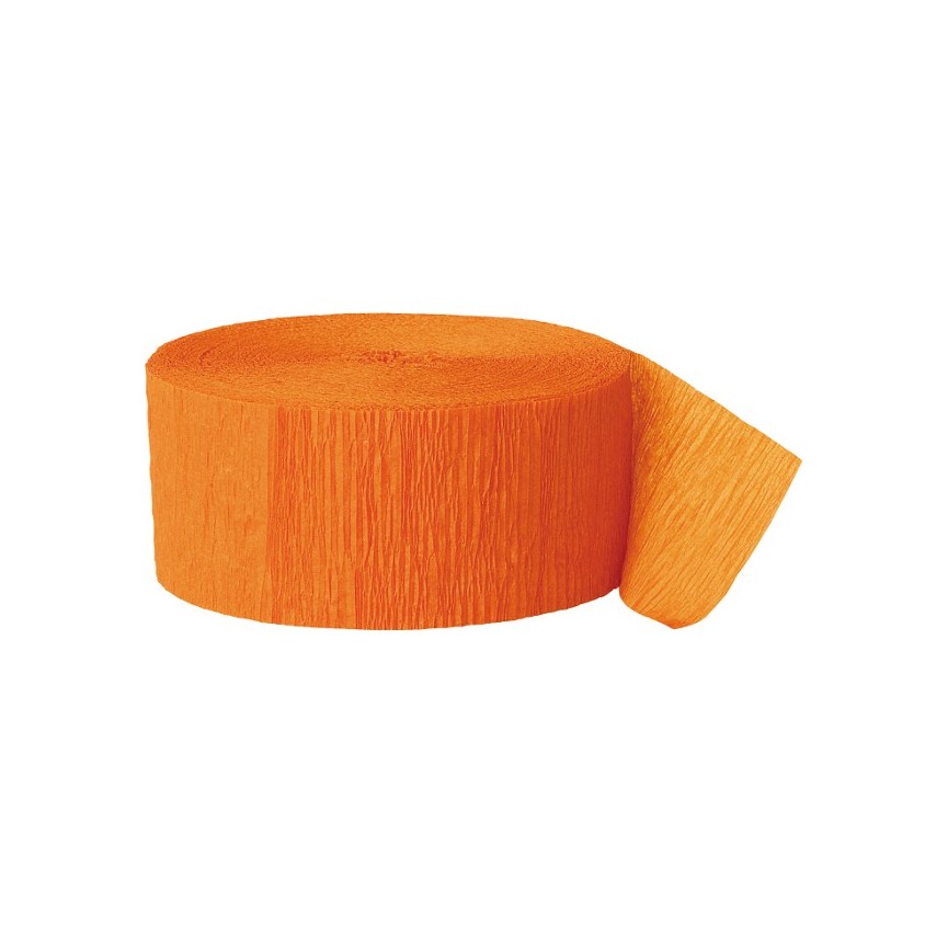 Orange Crepe Streamer