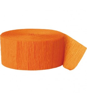 Orange Crepe Streamer