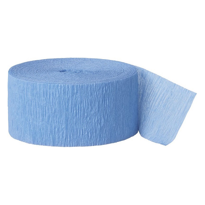 Baby Blue Crepe Streamer