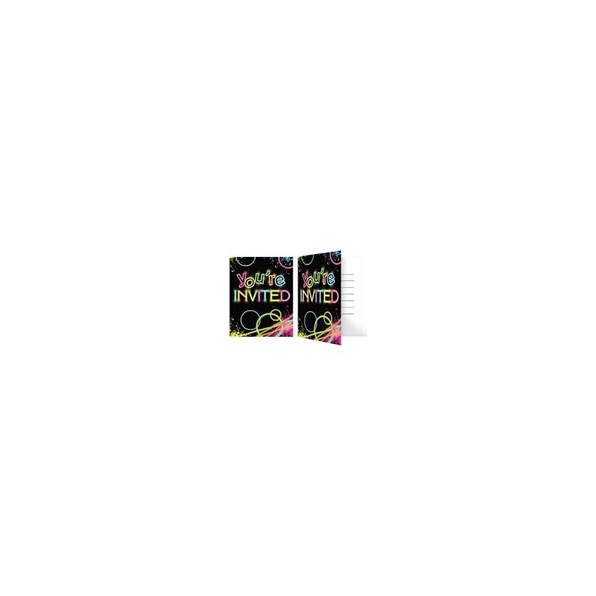 Glow Party Invitations
