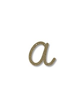 Acrylic Gold Glitter Letter A