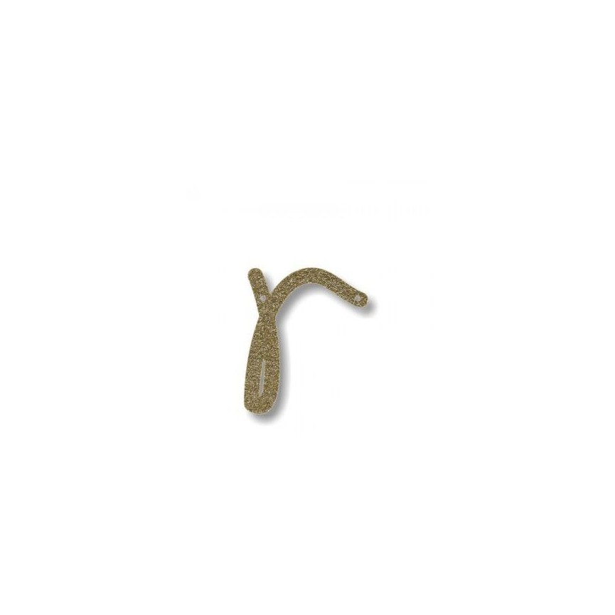 Acrylic Gold Glitter Letter R Acrylic Gold Glitter Letter R