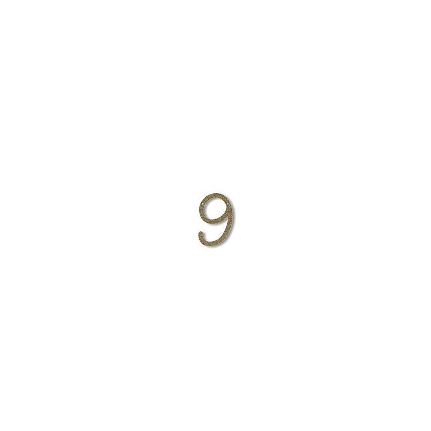 Acrylic Gold Glitter Number 9 Acrylic Gold Glitter Number 9