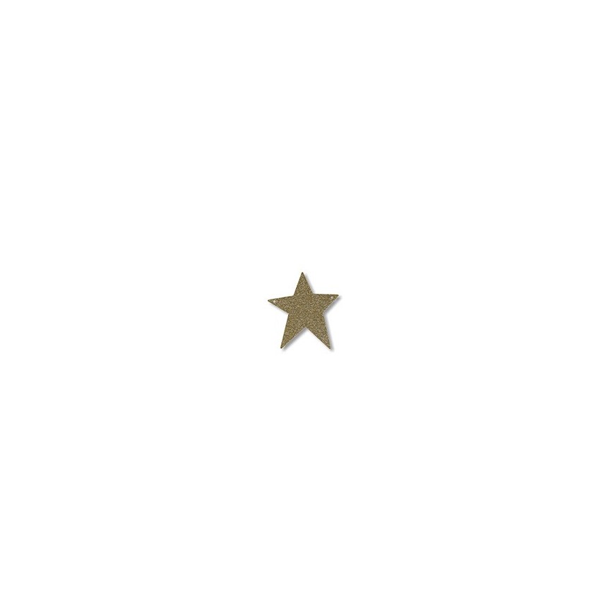 Acrylic Gold Glitter Symbol Star