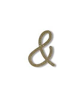 Acrylic Gold Glitter Symbol &