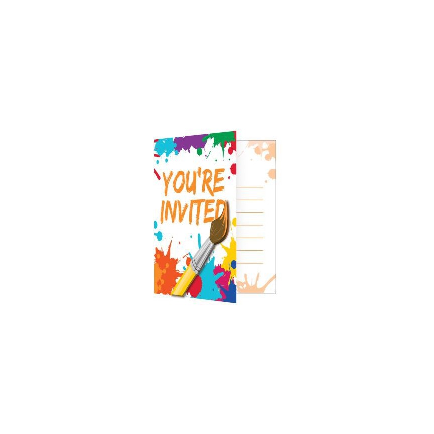 Art Party Invitations