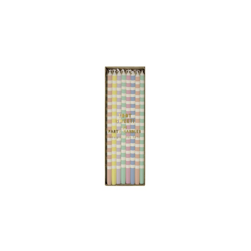 24 Pastels Candles