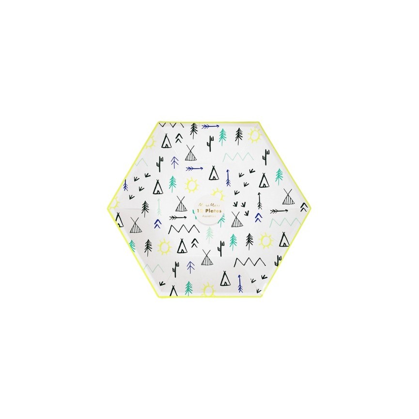 Teepee Party Plates