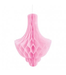 Pink Honeycomb Chandelier