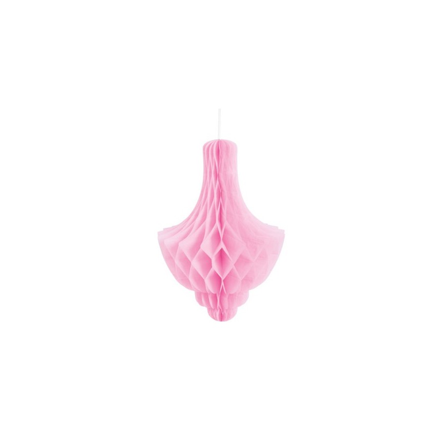 Pink Honeycomb Chandelier