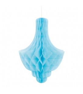 Baby Blue Honeycomb Chandelier