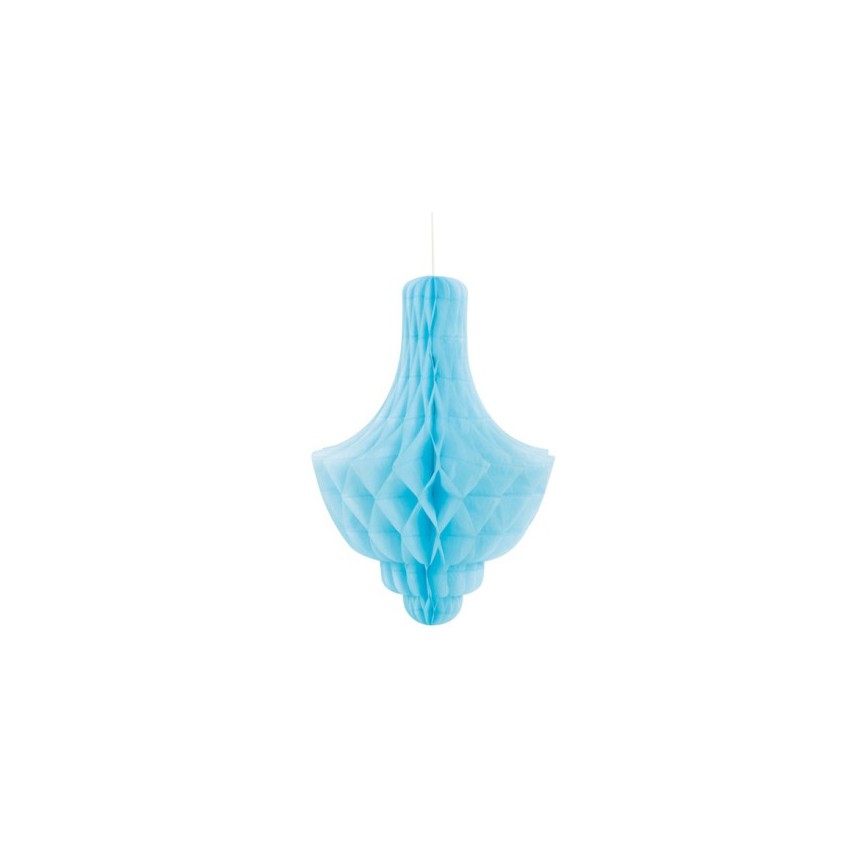 Baby Blue Honeycomb Chandelier