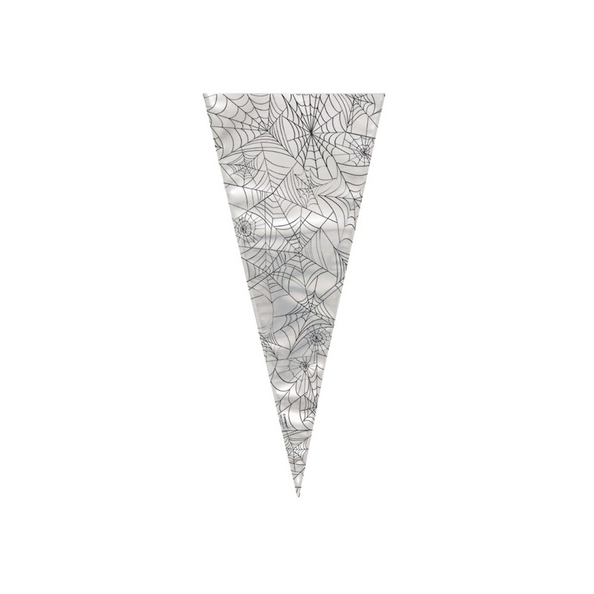 20 Spider Web Cone Cello Bags