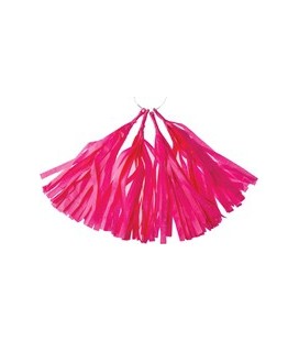4 Fuchsia Tassels