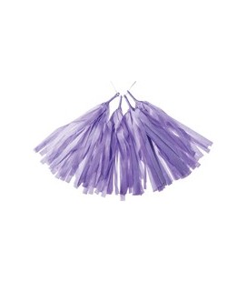 4 Lila Tassels