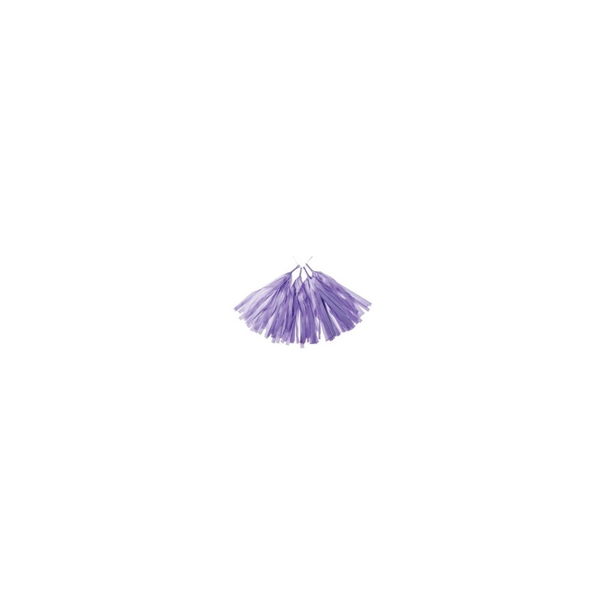 4 Lila Tassels