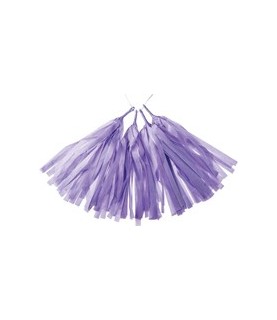 5 Purple Tassels