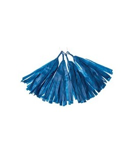 4 Bleu Cobalt Tassels