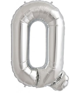 Silver Q Mylar Balloon