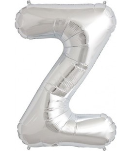 Silver Z Mylar Balloon