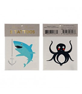 2 Sea Temporary Tattoos