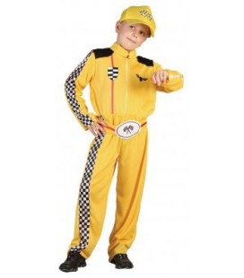 Rennfahrer Kinderverkleidung Gelbe