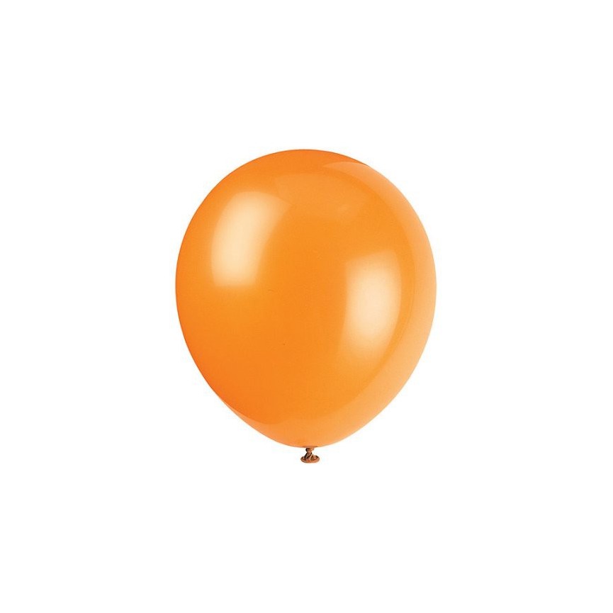 10 Ballons Oranges