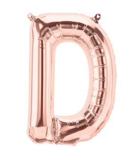 Rose Gold Folienluftballon "D"