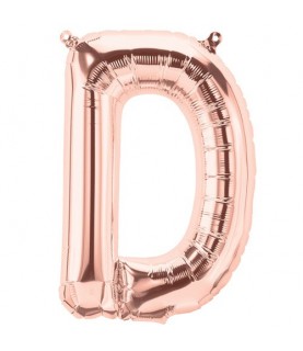 Rose Gold Folienluftballon "D"